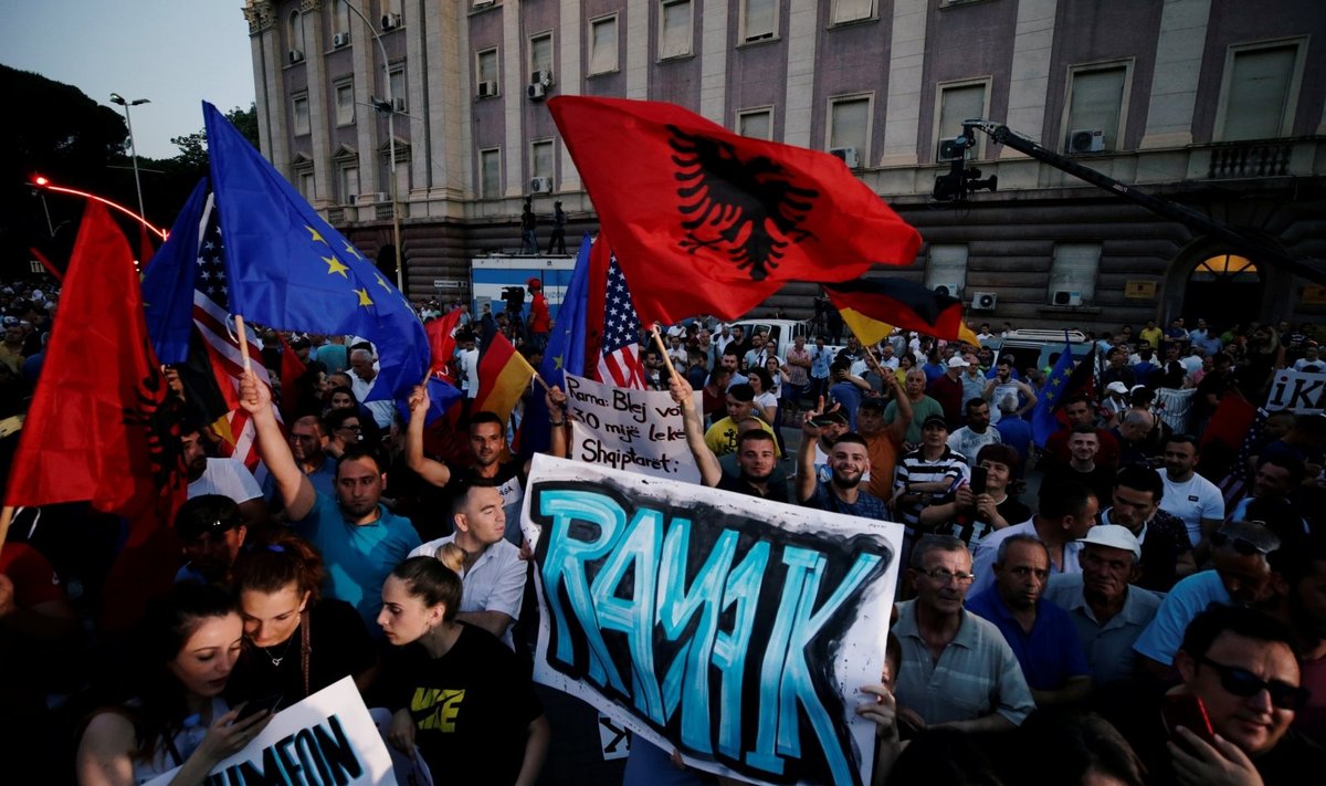 Protestas Albanijoje