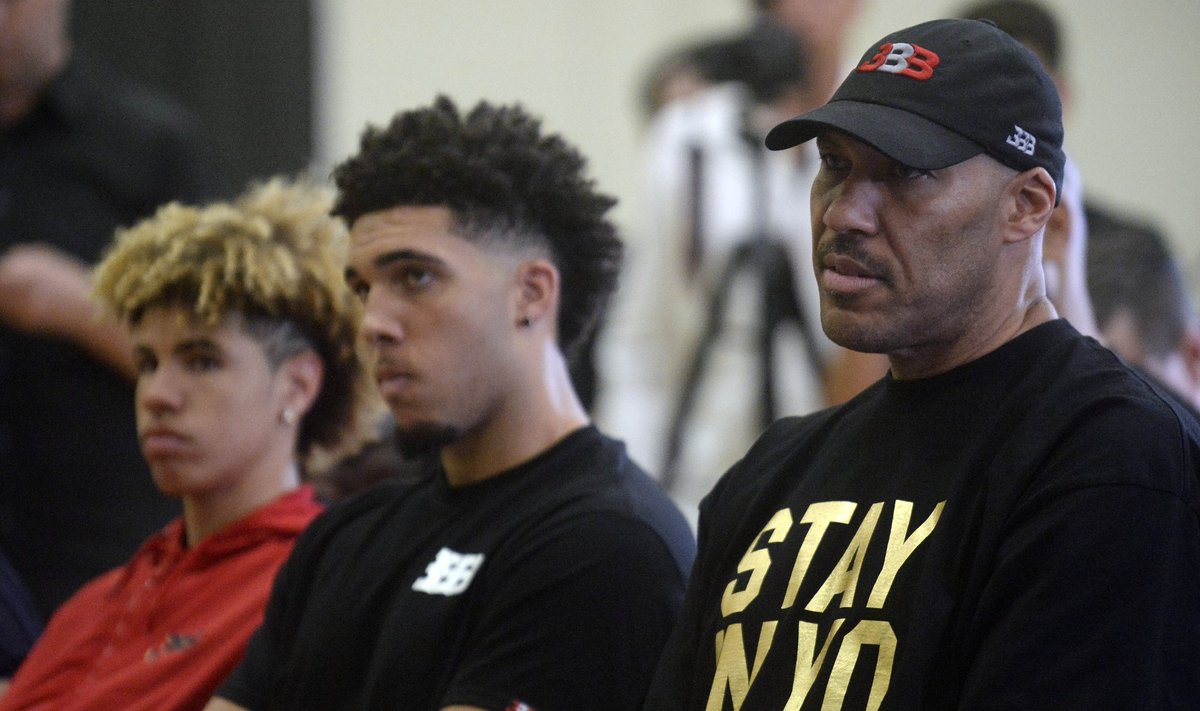 LaMelo, LiAngelo and LaVar Ball