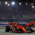 Dviguba „Ferrari“ pergalė Singapūre paliko „Mercedes“ be podiumo