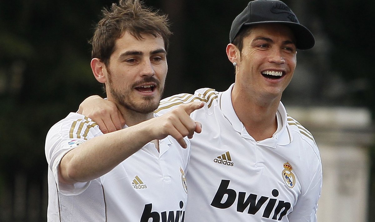 Ikeras Casillas ir Cristiano Ronaldo