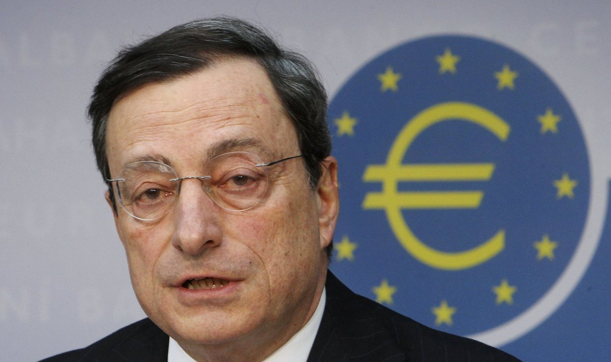 Europos centrinio banko prezidentas Mario Draghi