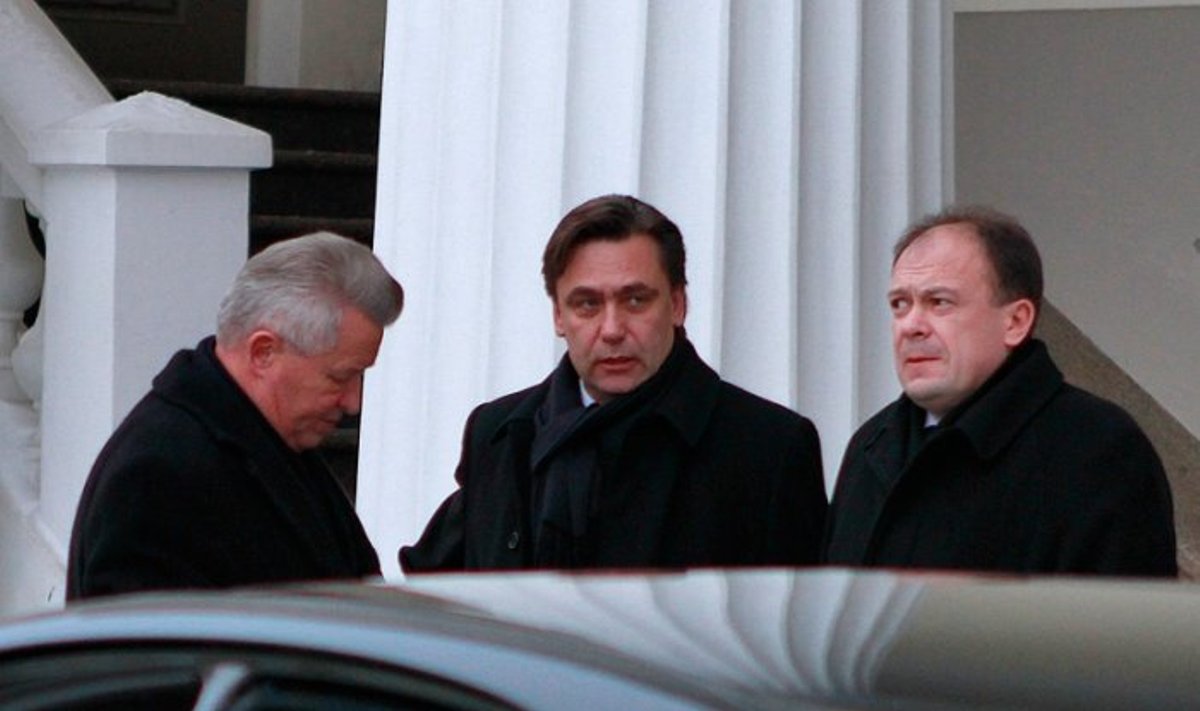 Iš kairės: Vladimiras Dražinas, Edminas Bagdonas, Valerijus Voroneckis