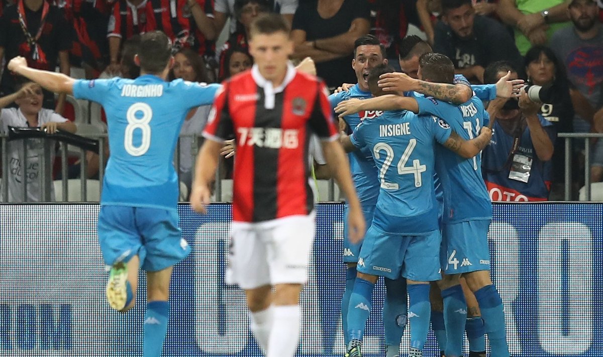 "Napoli" futbolininkai triumfuoja Nicoje