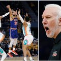 Curry šaudė pro šalį – NBA lyderiams neužteko kulkų prieš Popovichiaus pajėgas