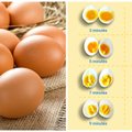 Tobulų kiaušinių paslaptis: kaip ir kiek virti