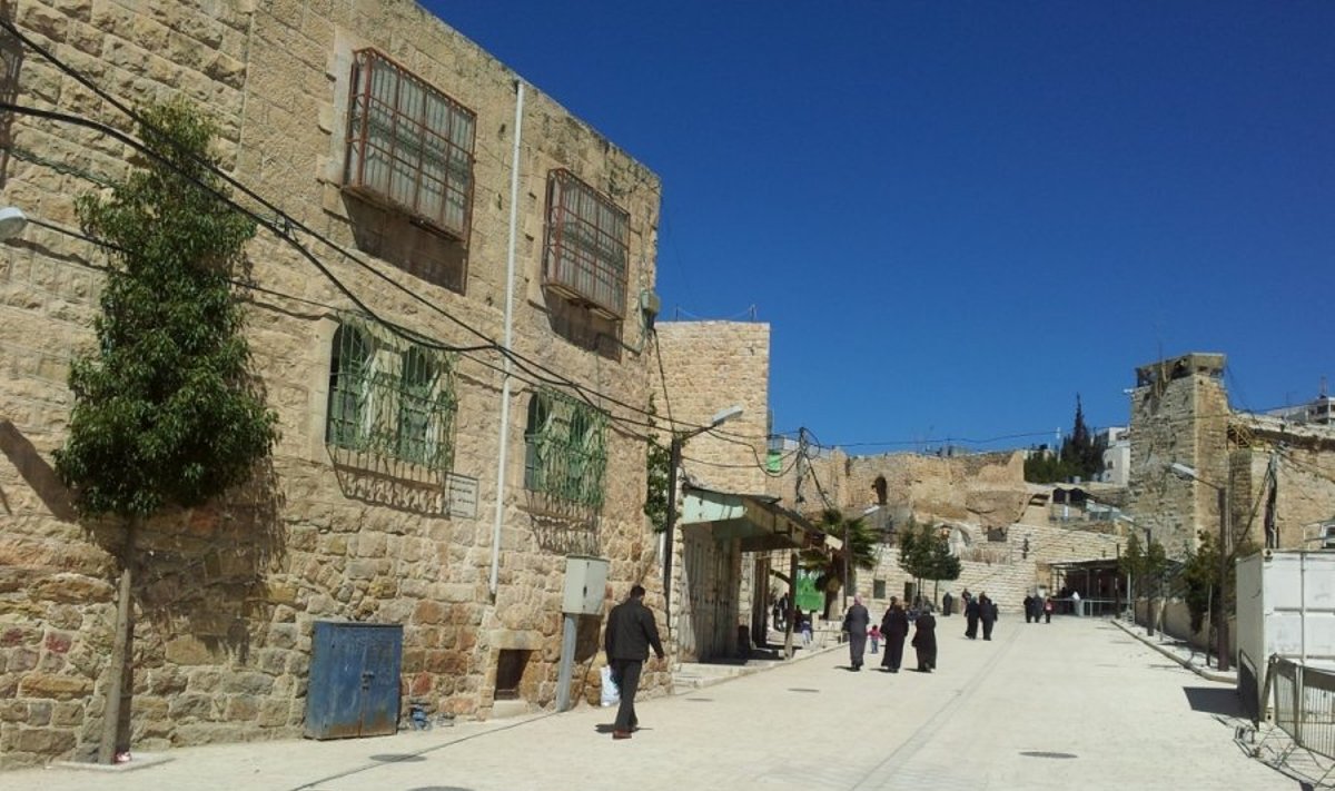 Hebronas: palestiniečių gatvė