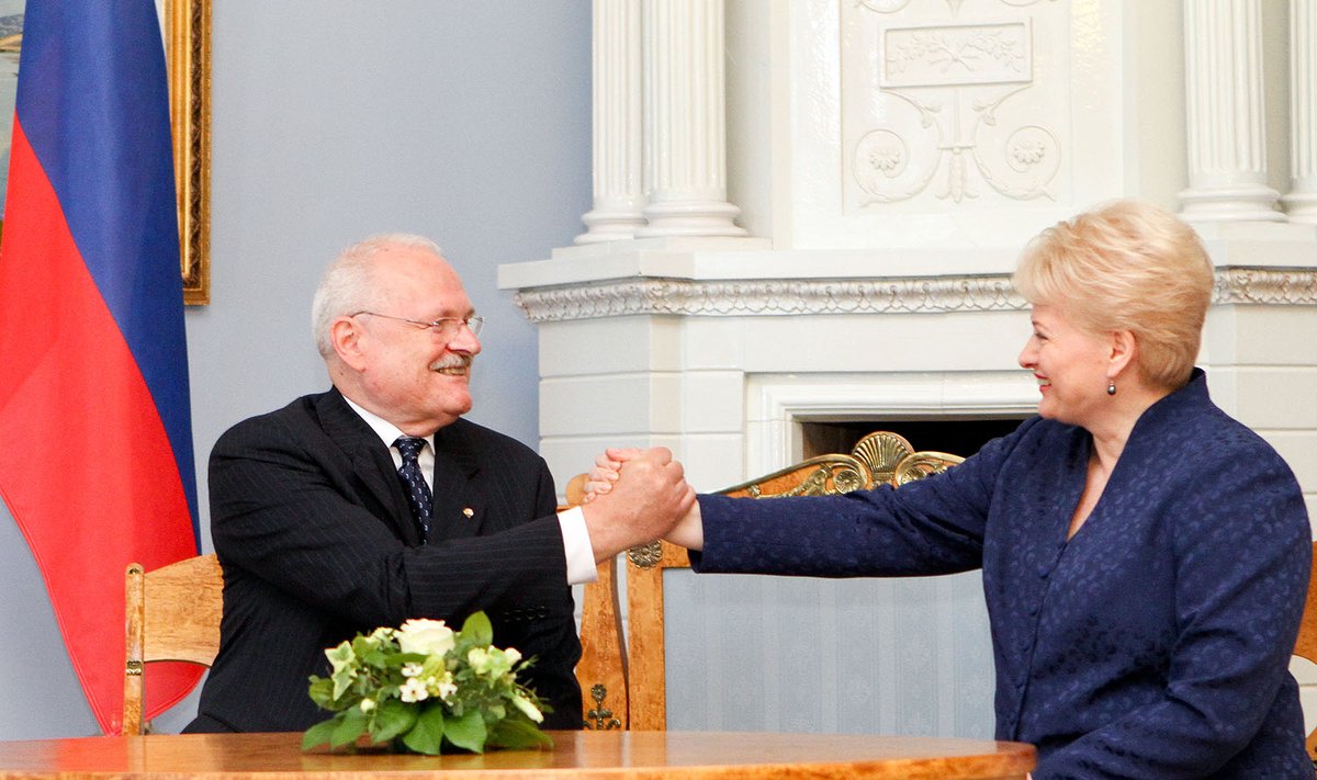 Dalia Grybauskaitė ir  Ivanas Gašparovičius