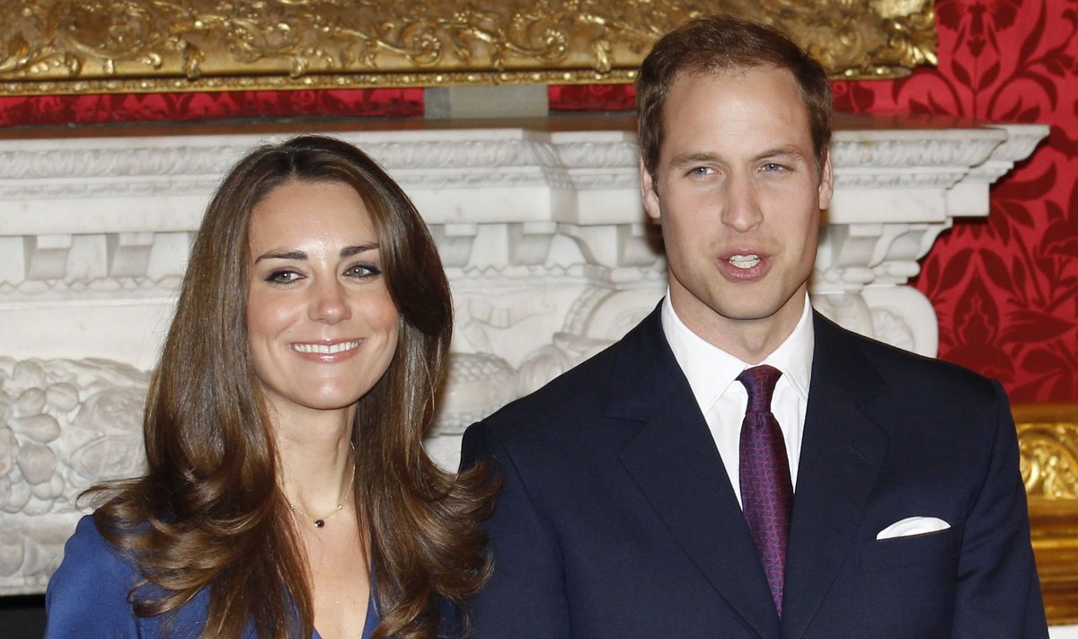 Princas Williamas su sužadėtine Kate Middleton