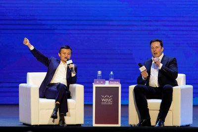Elonas Muskas ir Jack Ma