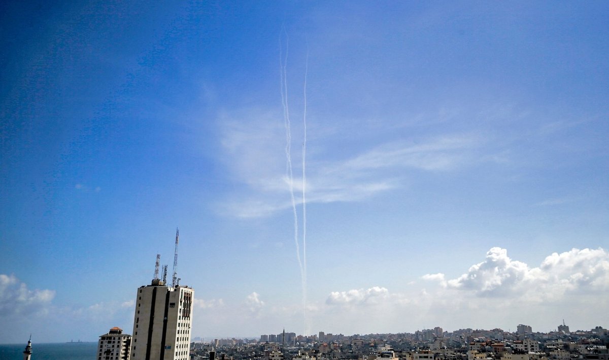 „Hamas“ šaltinis: į jūrą paleistos raketos yra žinia Izraeliui