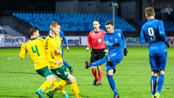 Lietuvos jaunimo futbolo rinktinė atsilaikė prieš L. di Biagio treniruojamą Italiją