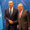 Lavrovui ranką spaudusiam JT vadovui – kritikos pliūpsnis: neįtikėtina