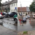 Kaune į avariją pateko mokomasis automobilis: į ligoninę išgabenti du vyrai