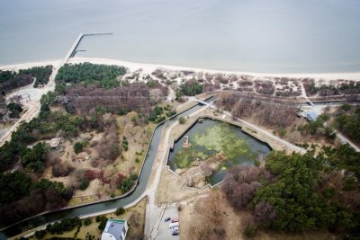 Buvęs "Jūratės" baseinas, būsimo "Marriott" viešbučio vieta