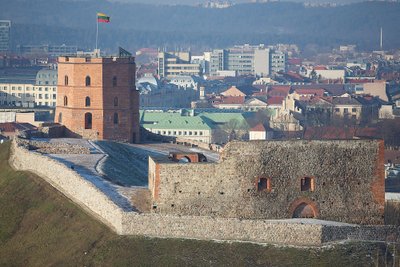 Medieval Gediminas Castle in Vilnius
