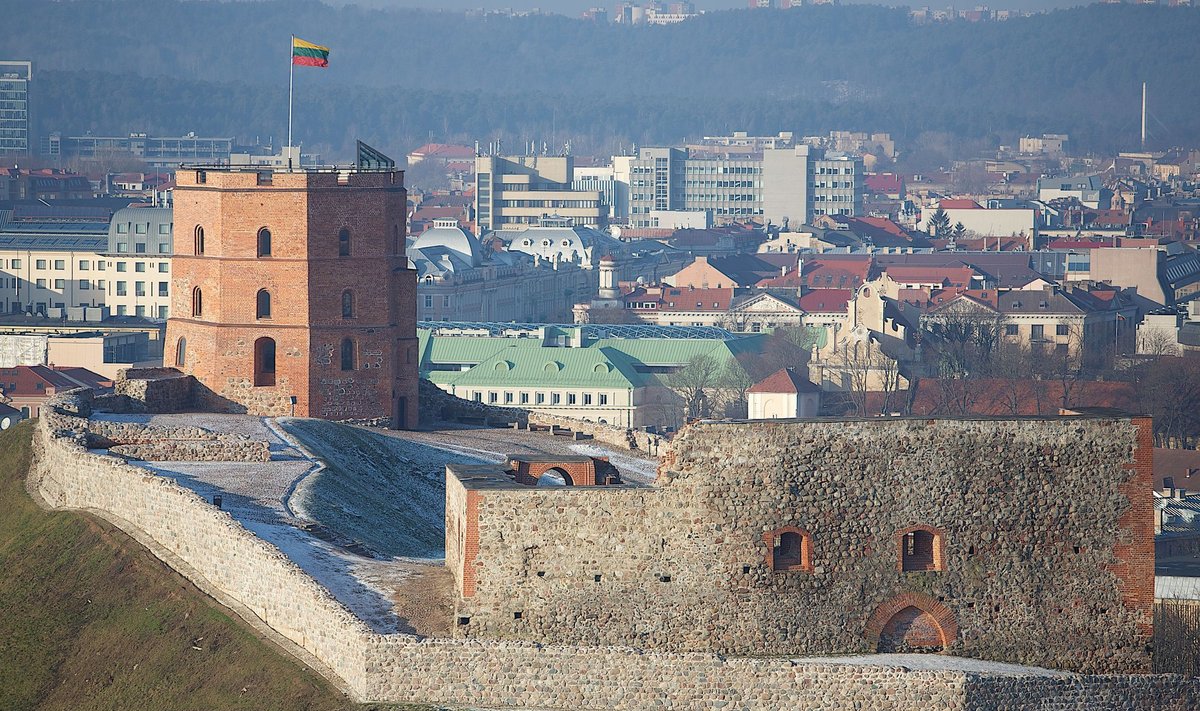 Medieval Gediminas Castle in Vilnius