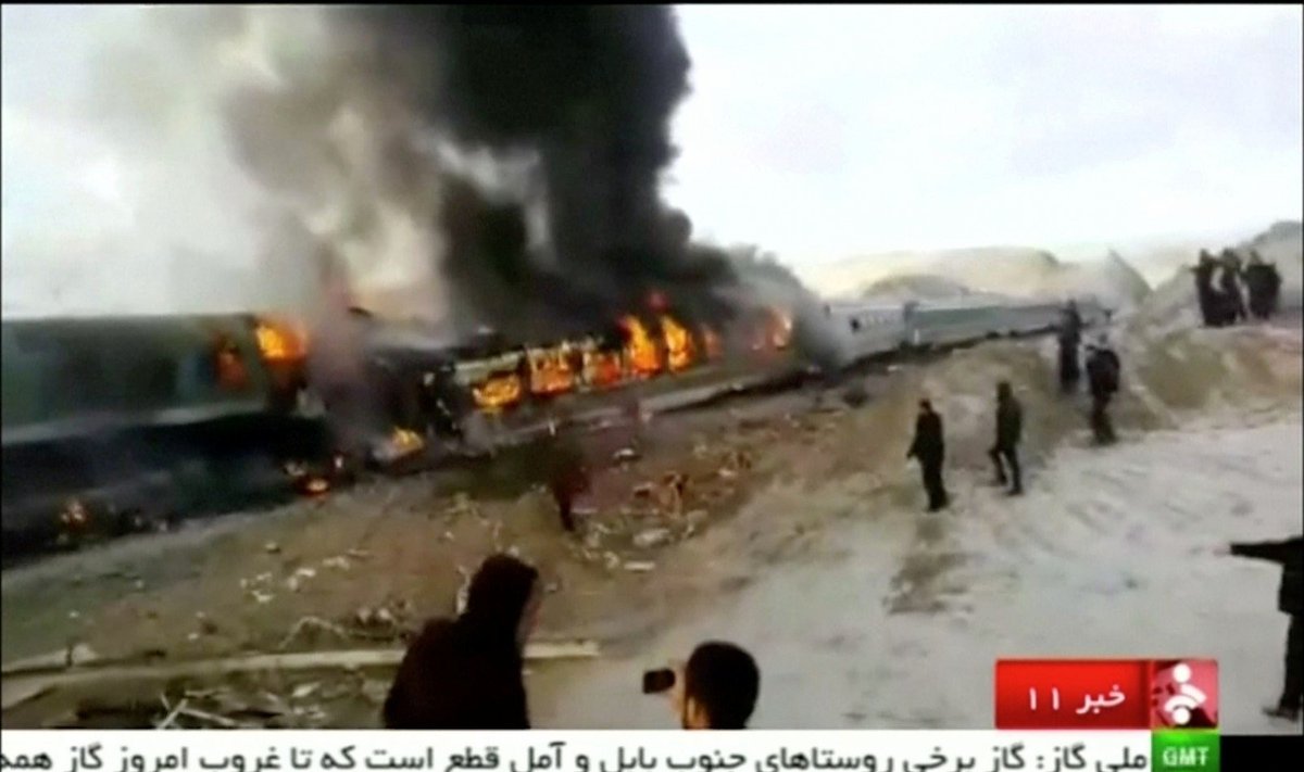 Traukinių avarija Irane