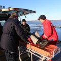 Potvynio apsuptam vyrui prireikė medikų pagalbos