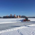 Pradėjo veikti čiuožykla ant Galvės ežero