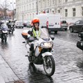 Laikykitės: policijos motociklai išriedėjo į gatves