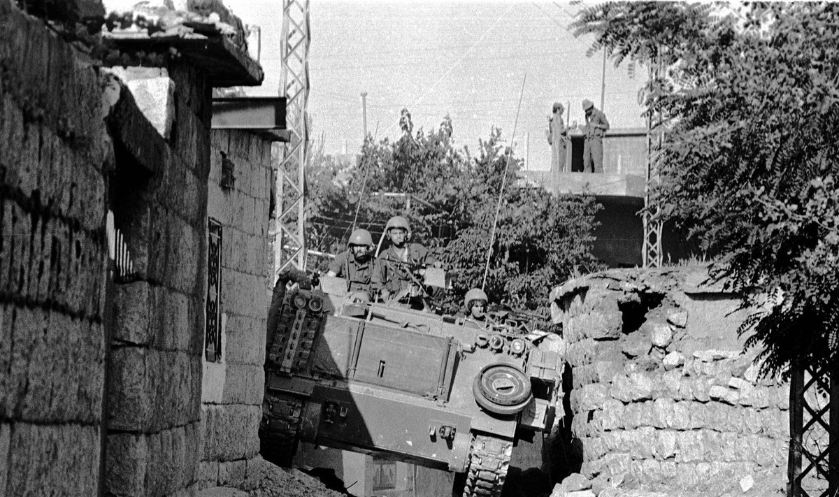 1982 metai. Izraelio kariai Pietų Libane.