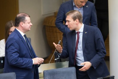 Saulius Skvernelis ir Mindaugas Puidokas