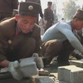 Šiaurės Korėjos žiniasklaida giria Pchenjano parkus tvarkančius kareivius