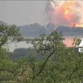 Užfiksuotas sprogimas pirotechnikos sandėlyje Meksikoje