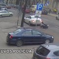 Vaizdo įrašas, kaip Vilniuje buvo partrenktas V. Šustauskas