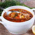 Tiršta guliašinė sriuba su pomidorais (labai sotu!)