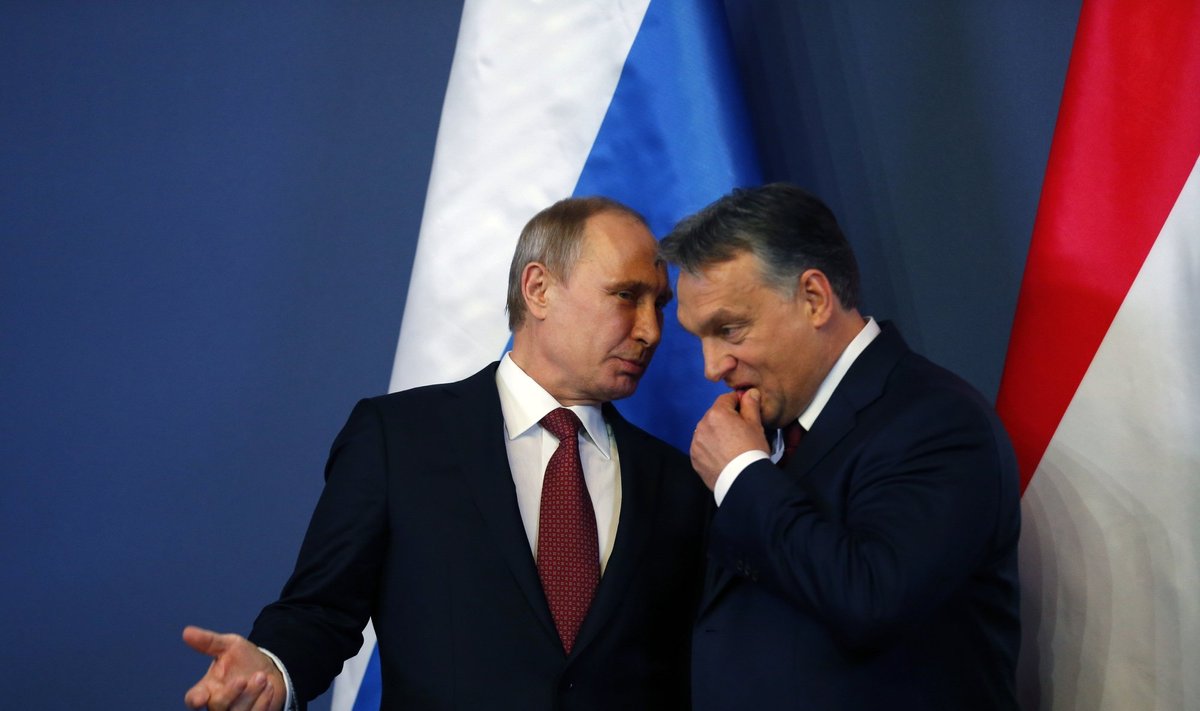 Russian President Vladimir Putin and Hungary's Prime Minister Viktor Orban