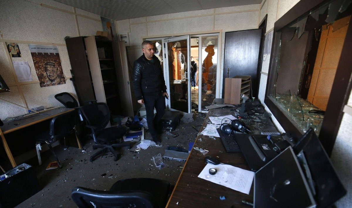 Gazos Ruože užpultas Palestinos televizijos ir radijo kompanijos biuras