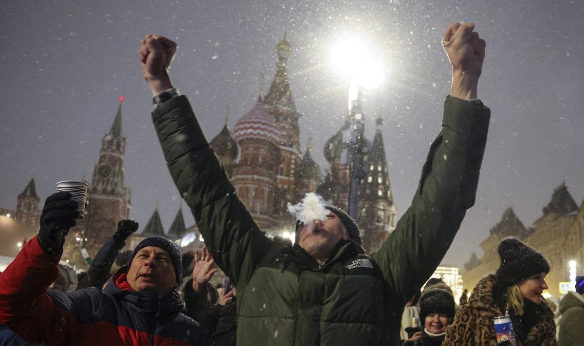Raudonojoje aikštėje rusai pasitinka Naujus metus