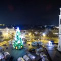 Stebėkite, kaip Katedros aikštėje Vilniuje bus įžiebta Kalėdų eglė