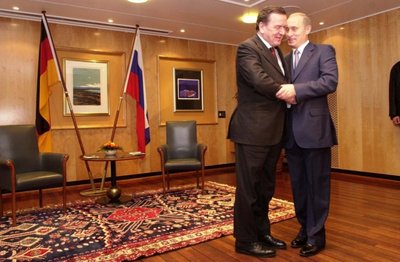 G. Schroederis ir V. Putinas, 2002 m. 