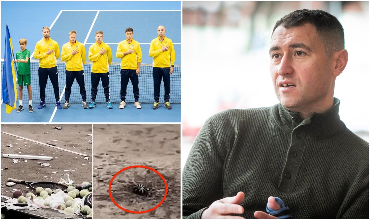 Jevgenijus Zukinas, Ukrainos teniso rinktinė, bombos Ukrainos nacionaliniame teniso centre