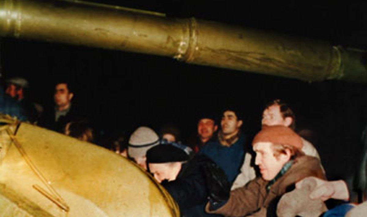 Sausio 13-ąją - akistata su rusų tanku
