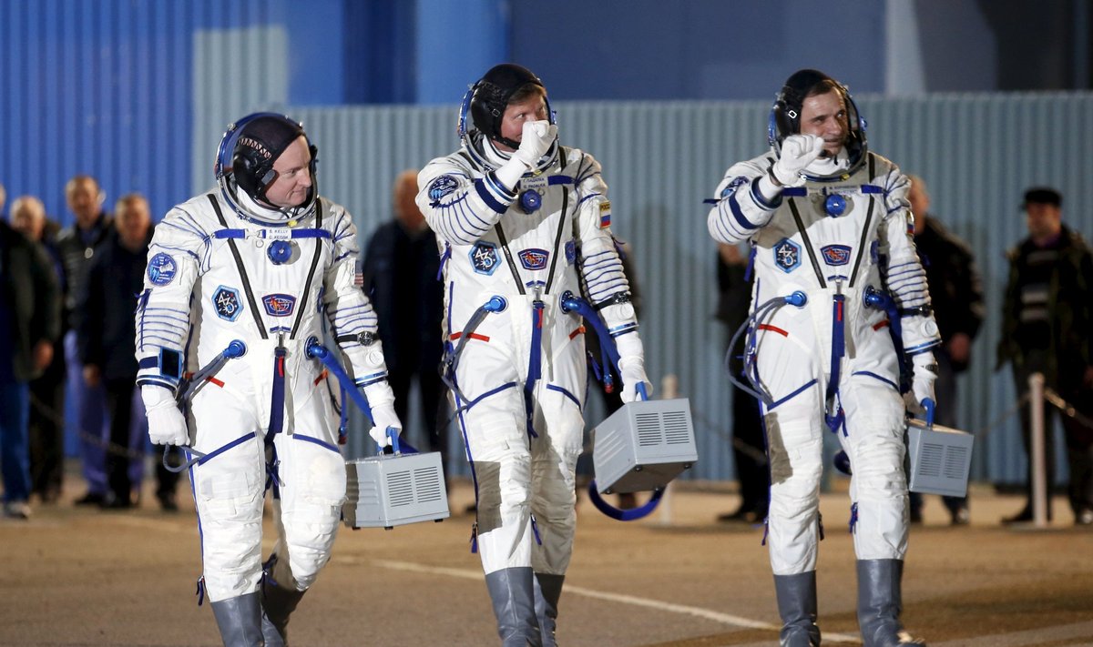 „Sojuz“ atskraidino į TKS du rusų kosmonautus ir amerikietį astronautą