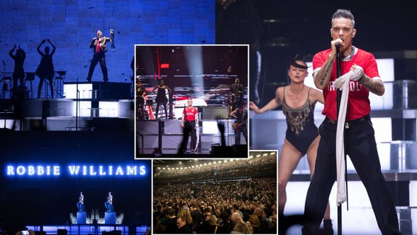 Po šešerių metų pertraukos Robbie Williamsas ir vėl drebino Kauną: tūkstančiai gerbėjų susirinko į įspūdingą šou
