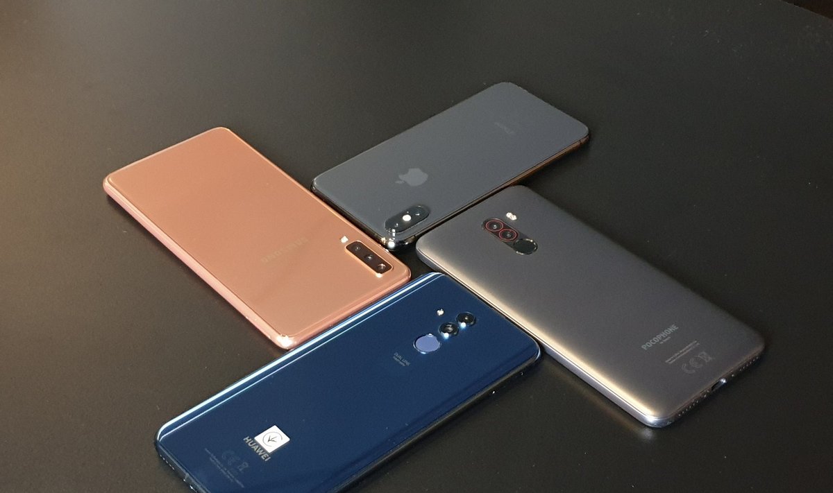 Huawei Mate 20 Lite, Samsung Galaxy A7 2018, Xiaomi Pocophone F1, iPhone Xs