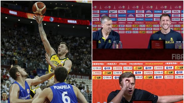 Kaip reaguos FIBA? Australui į mikrofoną išsprūdo Adomaičiui baudą užtraukęs žodis