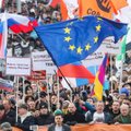 Maskvoje – tūkstantiniai protestai dėl Putino plano