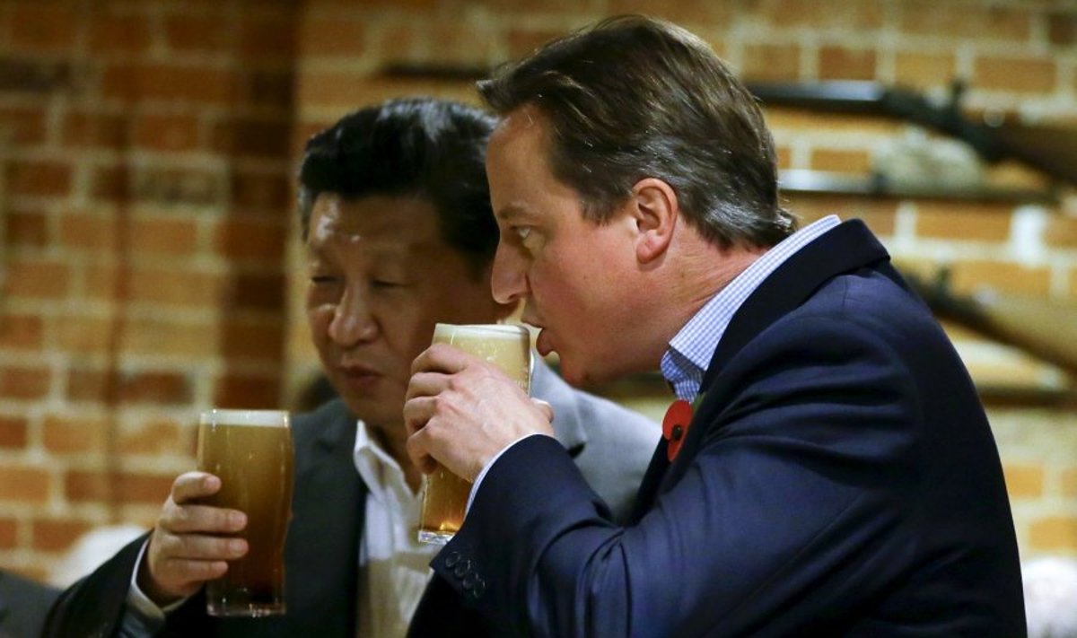 Xi Jinpingas, Davidas Cameronas
