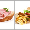 Palygino sumuštinio su šonine ir mėsainio su bulvytėmis maistinę vertę ir pasakė, kas labiau kenkia sveikatai