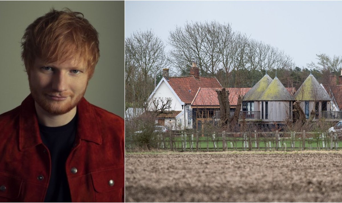 Edas Sheeranas ir jo namas /Foto: Warner Music, Vida press