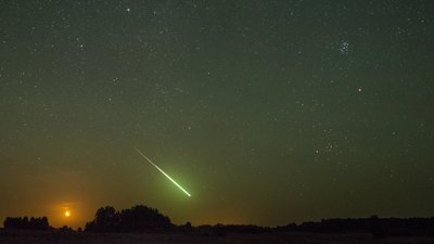 Meteoras (bolidas), užfiksuotas nakties danguje Tauragnuose. Sky Chasers LT/V. Tarulio nuotr.