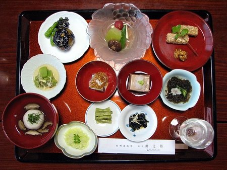 Vegetariški pietūs Japonijoje budistų šventykloje