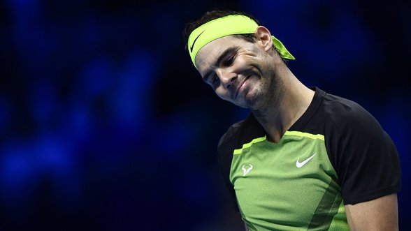 ATP finaliniame turnyre Nadalis patyrė antrą pralaimėjimą