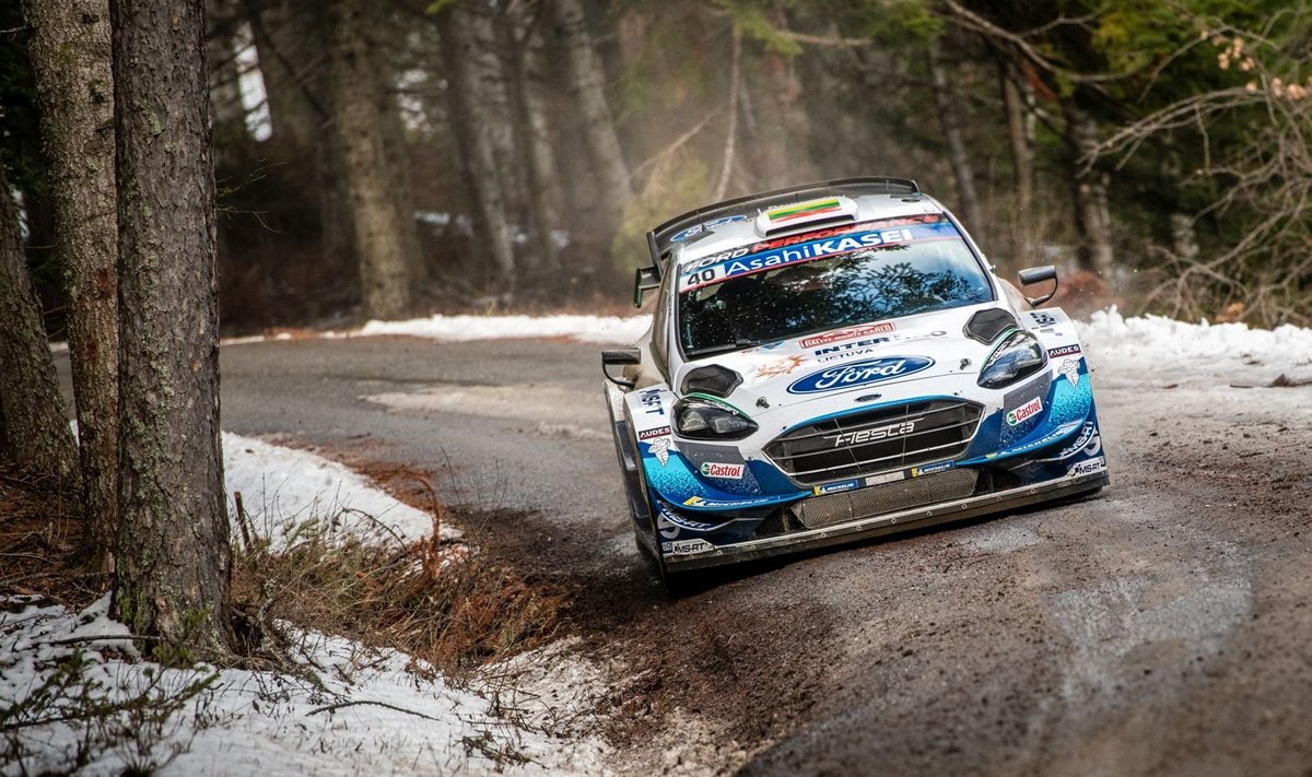 Deividas Jocius Monte Karlo WRC finišą pasiekė per visišką stebuklą. Honza Fronek nuotr.