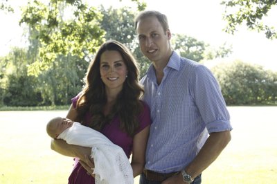 Kate Middleton, princas Williamas ir princas George